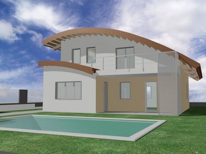 Archisio - A2 Architetti - Progetto Tetto curvo con piscina