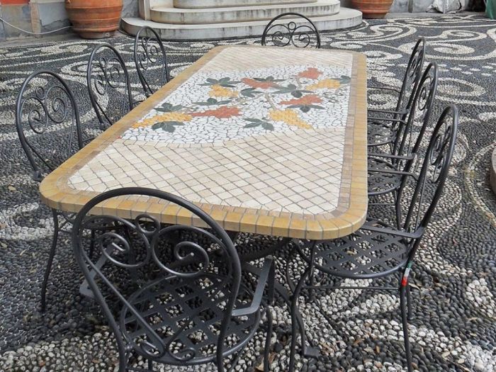 Archisio - Il Fauno Mosaici - Progetto Tavoli per esterni