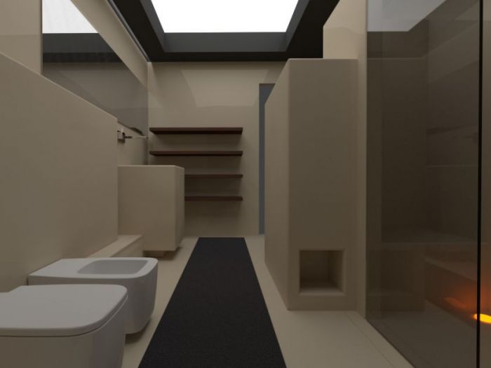 Archisio - Michele Ricupero - Ecoarchitettare Studio - Progetto Rinnovamento di un bagno con finitura materica