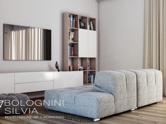 Archisio - Bolognini Silvia - Progetto Visualizzazione per ristrutturazione appartamento bologna