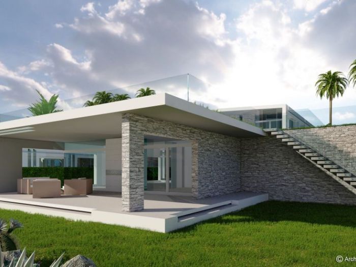 Archisio - Gilles Patrice Arch Todaro - Progetto Villa panoramica di lusso con piscina