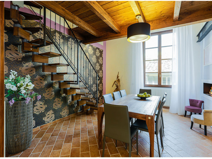 Archisio - Alessandra Fagnani Architetto - Progetto Interior design e decorazione delle pareti di un appartamento storico