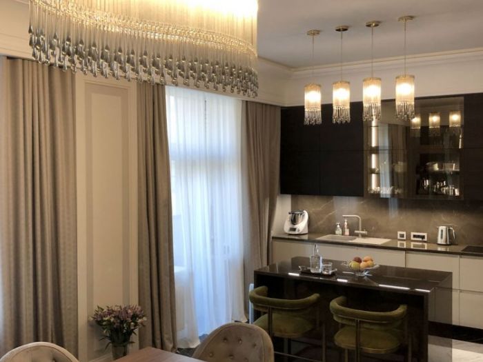 Archisio - Multiforme Lighting - Progetto Design chandeliers for kitchen and living room in a flat in moscow