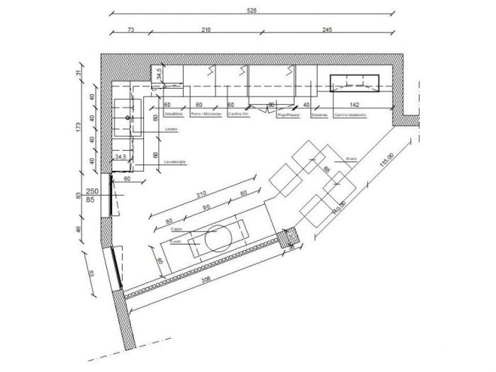 Archisio - Intrecciodilinee Creative Design Studio - Progetto Ristrutturazione parziale della zona giorno di un appartamento privato