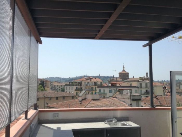 Archisio - Maurizio Moraldi - Progetto Terrazze fiorentine - terraces florentineLa cucina sopra i tetti - the kitchen above the roofs
