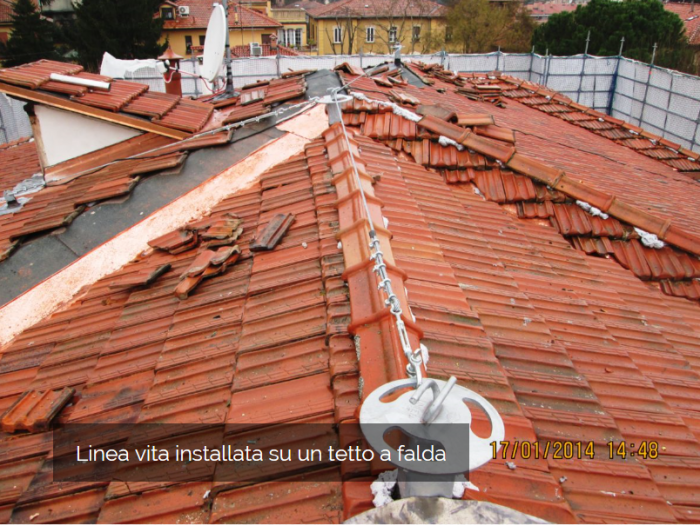 Archisio - Tecnocem - Progetto Installazione di linea vita e sistemi di ancoraggio sul tetto