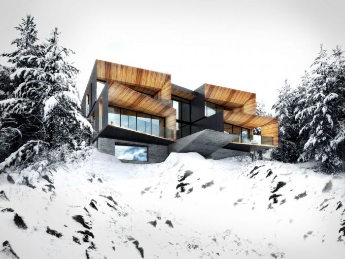 Archisio - Bicuadro - Progetto Ski lodge powder mountain lot 27 eden utah