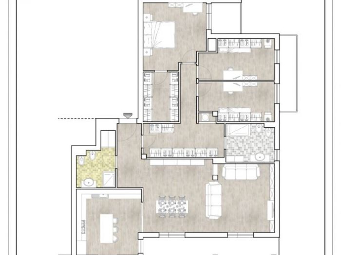 Archisio - Architettosabatini - Progetto Ristrutturazione integrale di un appartamento