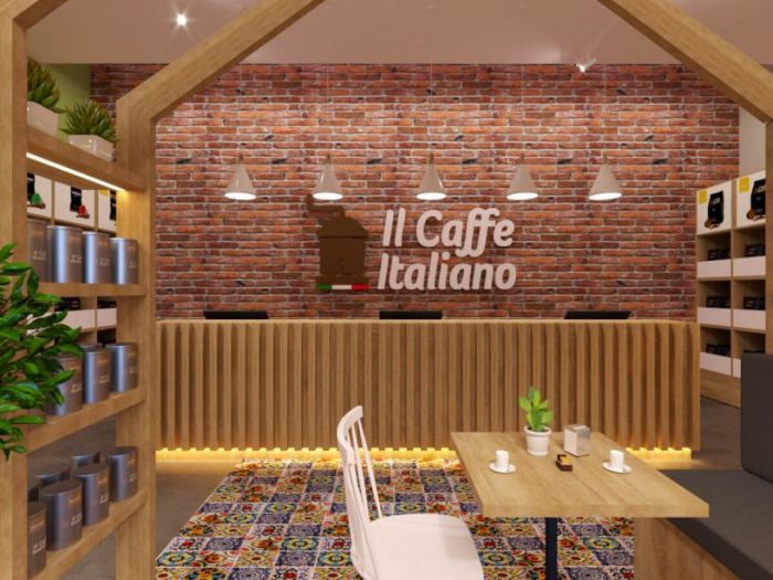 Archisio - Juldis Kassenali Design - Progetto Flagship store - il caff italiano