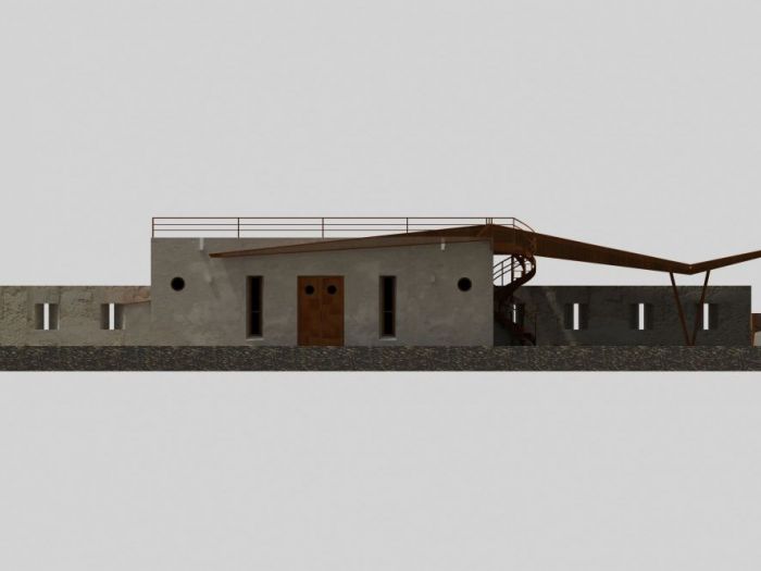 Archisio - Rdstudioarchitettura - Daniele Russo - Progetto Progetto per una pensilina in ferro corten - flying