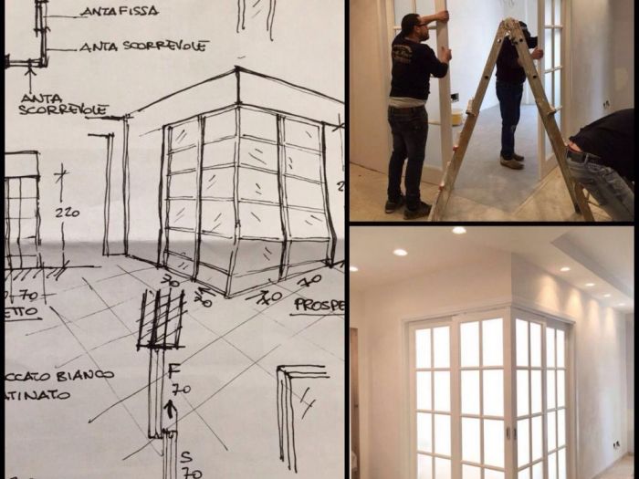 Archisio - Luca Gheghi - Progetto Appartamento classico con falegnameria su misura