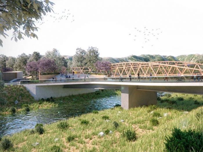 Archisio - Edoardo Fabbroni - Progetto Progettazione del ponte sul torrente fago e riqualificazione del parco situato nellarea a nord del centro abitato del comune di santa venerina ct per uno sviluppo intelligente sostenibile ed inclusivo