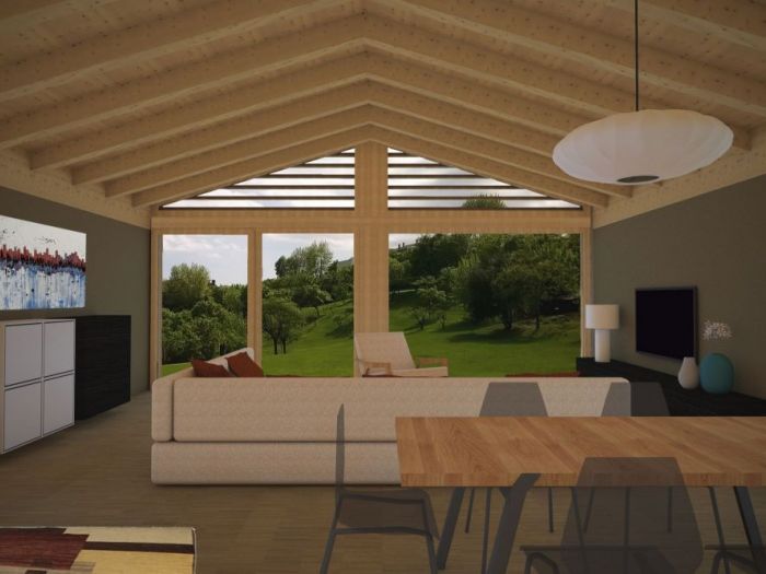 Archisio - Michele Slaviero - Progetto Casa unifamiliare in legno a basso consumo energetico - nzeb