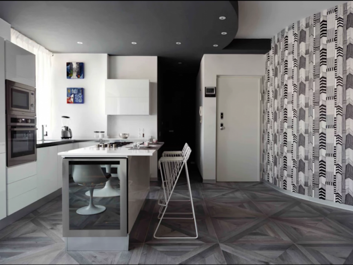 Archisio - Azzurra Lorenzetto - Progetto Casa anni 60 trasformata in moderno appartamento con living open space