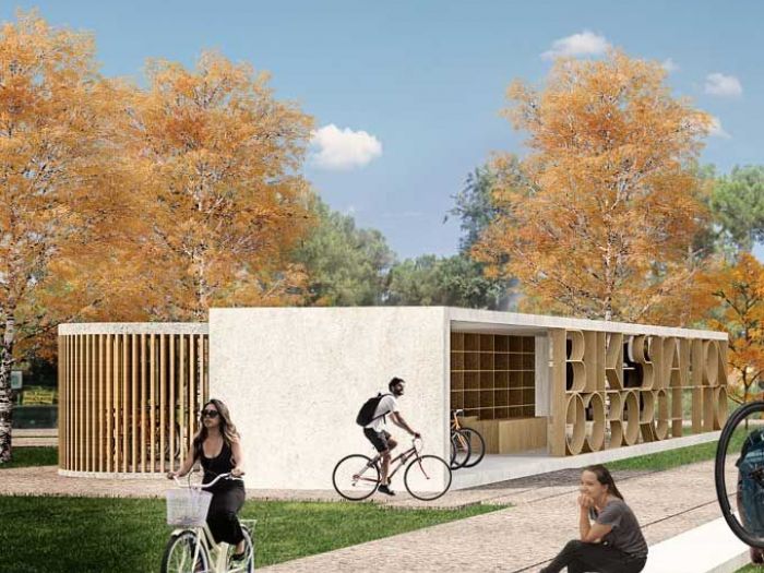 Archisio - Clab Architettura - Progetto Bike stationBorghetto