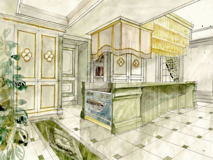 Archisio - Dario Poles - Progetto Interior design villa strasburgo