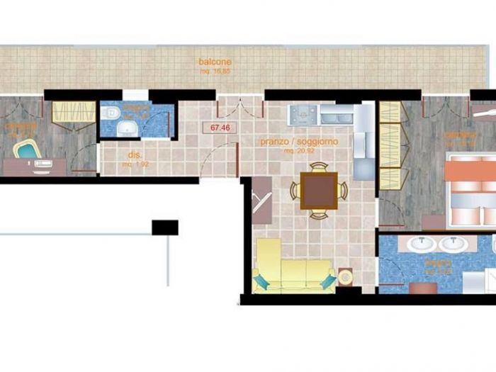 Archisio - Andrea Romano - Progetto Appartamento nuova costruzione