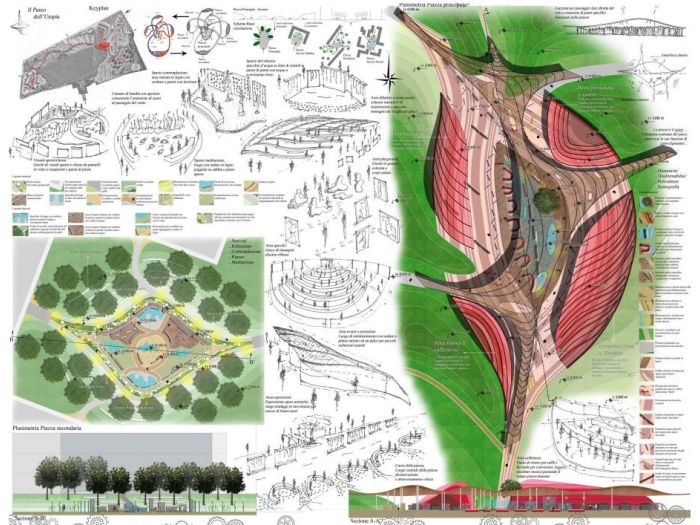 Archisio - Maurizio Di Curzio - Progetto Parco utopia - progetto universitario
