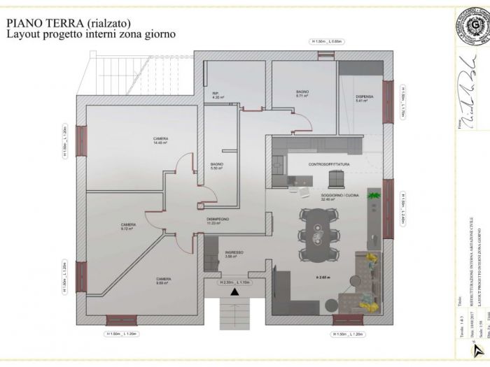 Archisio - Riccardo La Barba - Progetto Ristrutturazione appartamento