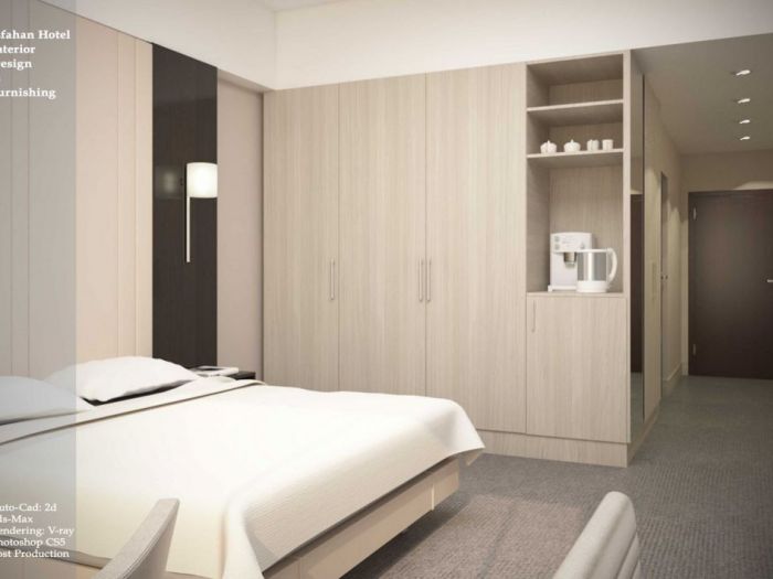 Archisio - Rosa Nozari - Progetto Hotel interior design 3d-modeling and rendering