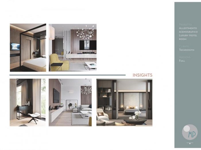 Archisio - Mp Architettura - Progetto Luxury hotel room technogym