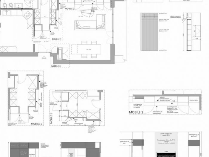 Archisio - Minima Architetti - Progetto minima architetti ristrutturazione appartamento appio latino roma