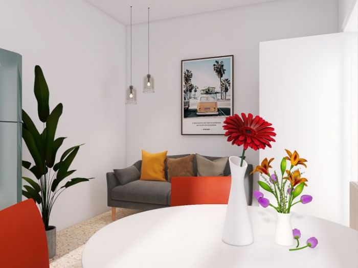 Archisio - Georgia Lo Iacono - Progetto Home staging virtuale di un bilocale in via rondissone a torino solo un piccolo boost