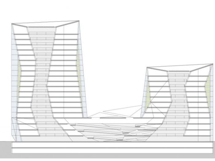 Archisio - Plasma Studio - Progetto Datong twins towers