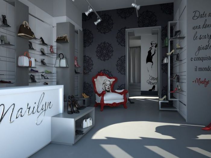 Archisio - Antonio Vitiello - Progetto Marilyn negozio di calzature