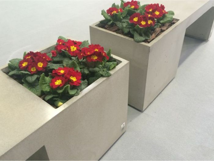 Archisio - D Materials - Progetto Harmony bench-planter