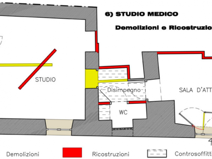 Archisio - Studio Di Architettura Cinzia Vitale - Progetto Residence mozart studio medico