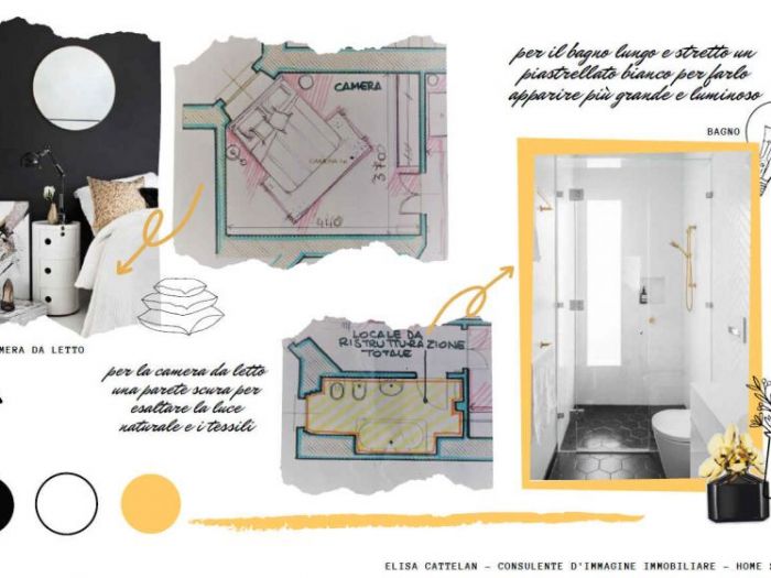 Archisio - Elisa Cattelan - Progetto Moodboards oro nero