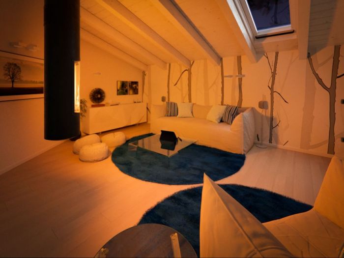 Archisio - Annalisa Carli - Progetto Un attico in stile loft in milano