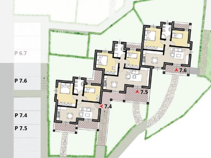 Archisio - Docche Marco - Progetto Progetto residenziale di 16 appartamenti indipendenti con giardino