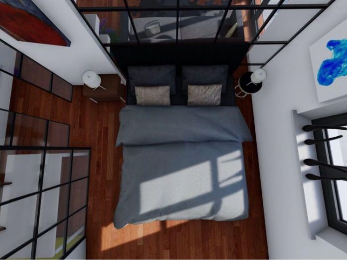 Archisio - Luca Gheghi - Progetto Progetto e realizzazione piccolo appartamento di un amico viaggiatore