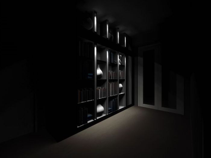 Archisio - Studio82 - Progetto Libreria tagli luminosi