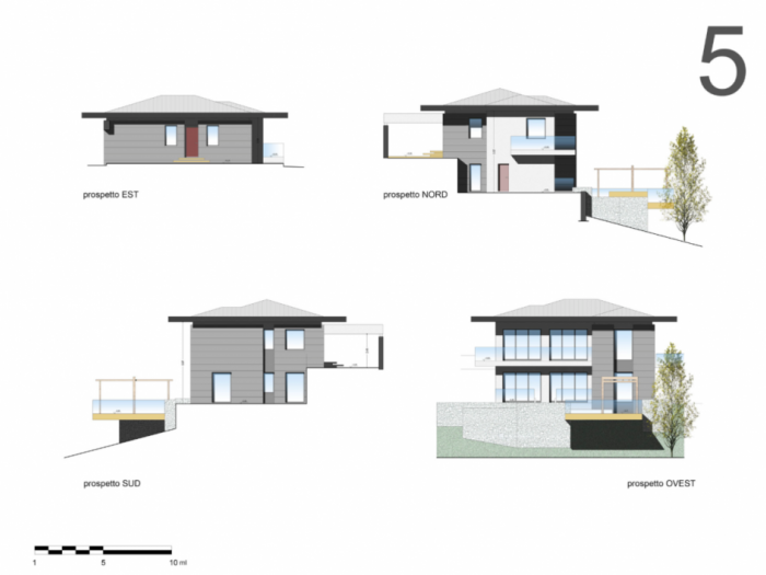 Archisio - Daniele Campolungo - Progetto Progetto di una casa unifamiliare sul lago