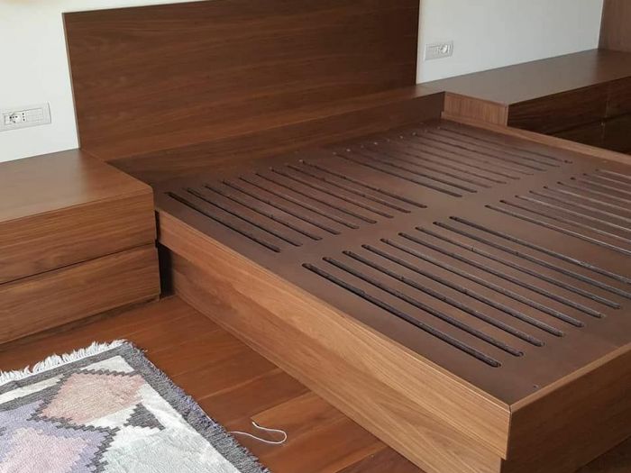 Archisio - Falegnameria Salvioli - Progetto Struttura per letto in legno