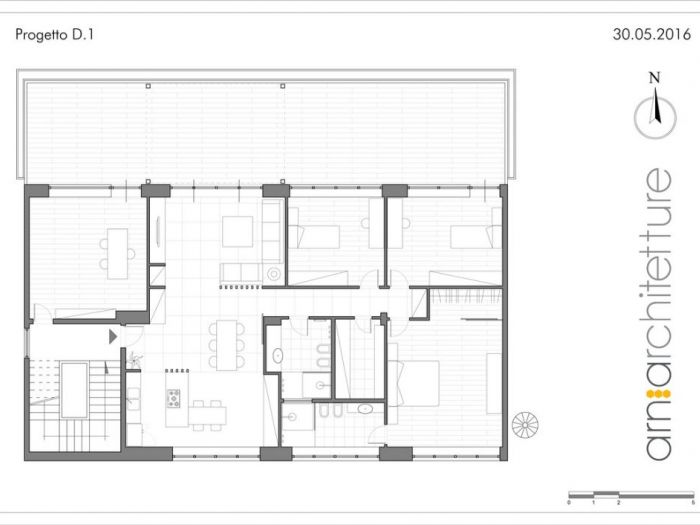 Archisio - Arnia Architetture - Progetto Appartamento in via tiburtina - roma