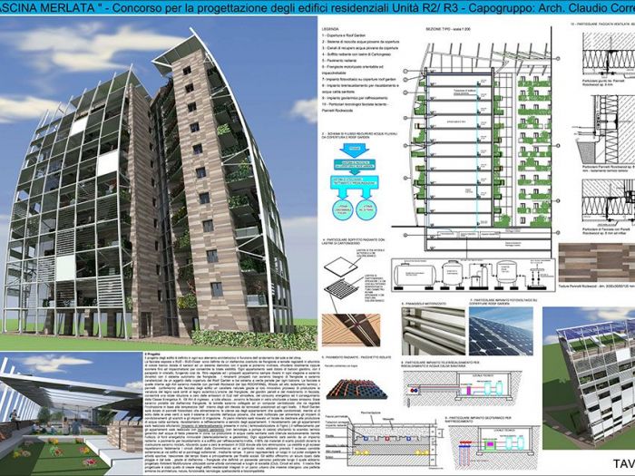Archisio - Claudio Correale - Progetto Concorso internazionale di progettazione architettonica edifici redisenziali