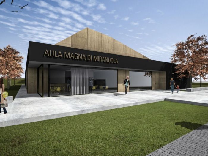 Archisio - Didon Comacchio Architects - Progetto Aula magna temporanea