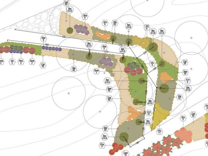 Archisio - Aapaesaggi - Progetto Geometrie naturali in giardino-giardino privato in canavese