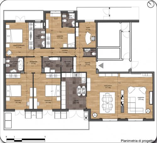 Archisio - Daniela Morello - Progetto Ristrutturazione apparamento