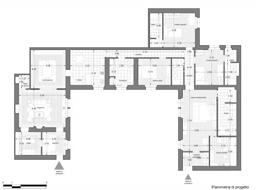 Archisio - Daniela Morello - Progetto Unione di due appartamenti