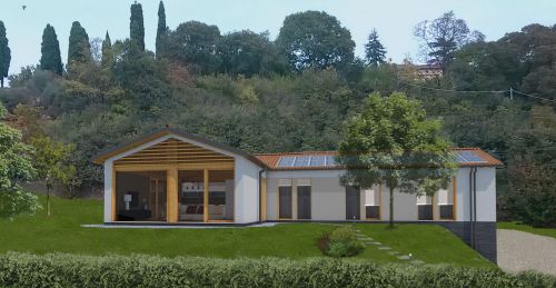 Archisio - Michele Slaviero - Progetto Casa unifamiliare in legno a basso consumo energetico - nzeb