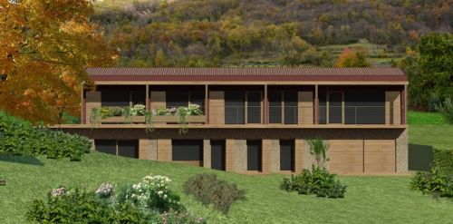 Archisio - Michele Slaviero - Progetto Realizzazione di casa unifamiliare con struttura in legno a basso consumo energetico