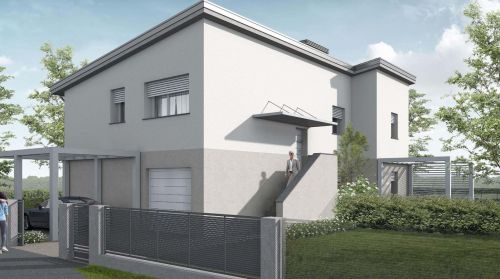 Archisio - Galli Progetti srl - Progetto Maisonette bifamigliare su due livelli