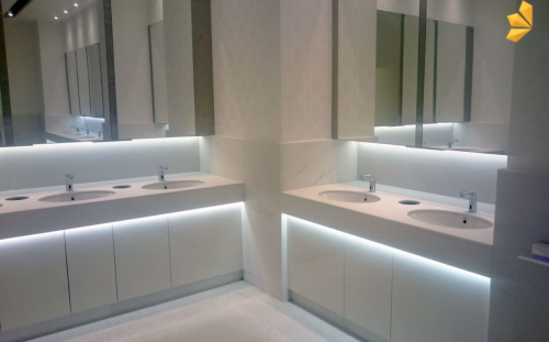 Archisio - Marble Design srl - Progetto Bagni shopping centre posnania