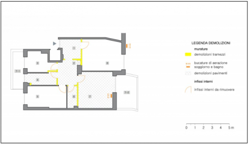 Archisio - Gianluca Ferranti - Progetto Appartamento 85 mq montagnola roma