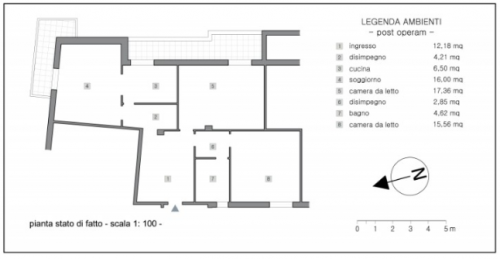 Archisio - Gianluca Ferranti - Progetto Appartamento 100 mq